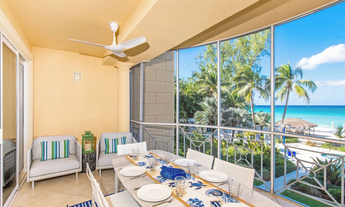 Seven Mile Beach Villa | The Meridian, Villa 9, Second floor 3BR/3B, Oceanfront, fully equipped.