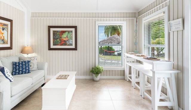 Piece of Mine Yellow: Beach Cottage on 200-feet of Shoreline w/Reef Snorkeling + Seaside Hammocks in Grand Cayman