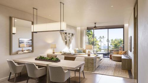 One-Bedroom Suite with Ocean View and Kitchen